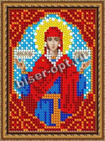 «Светлица» набор для вышивания бисером 8360ЛМ «Прс.Богородица Нерушимая Стена» бисер Чехия 7,5*10см (1шт) цвет:8360ЛМ