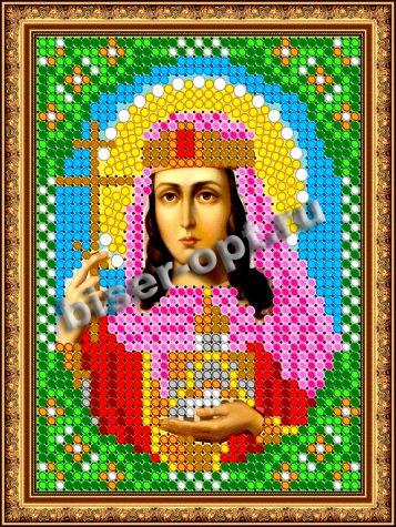 «Светлица» набор для вышивания бисером 8728ЛМ «Св. Црца Тамара» бисер Чехия 7,5*10см (1шт) цвет:8728ЛМ