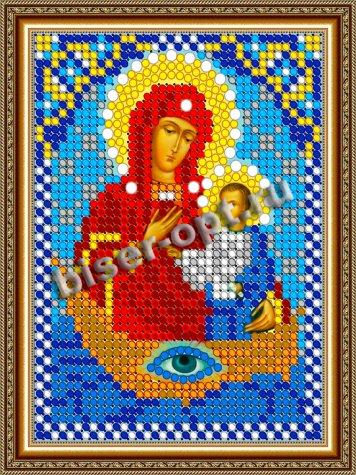 «Светлица» набор для вышивания бисером 8399ЛМ «Прсв. Богородица Московская» бисер Чехия 7,5*10см (1шт) цвет:8399ЛМ