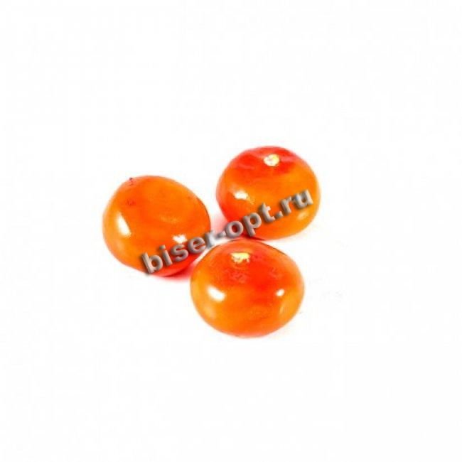 Декоративный элемент "Мандарин" 23*15мм (10шт) цвет:оранжевый