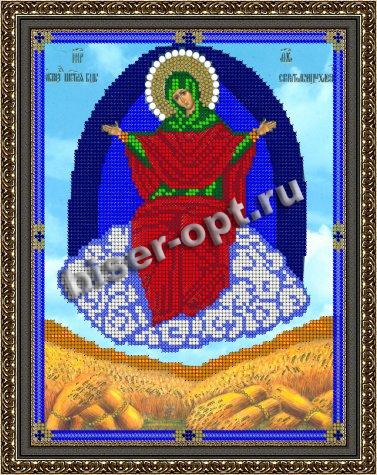 «Светлица» набор для вышивания бисером 8424 «Прсв.Богородица Спарительница хлебов» бисер Чехия 19*24см (1шт) цвет:8424
