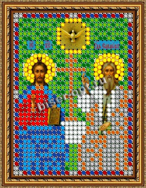 «Светлица» набор для вышивания бисером 8333Л «Св. Троица» бисер Чехия 6*7,5см (1шт) цвет:8333Л