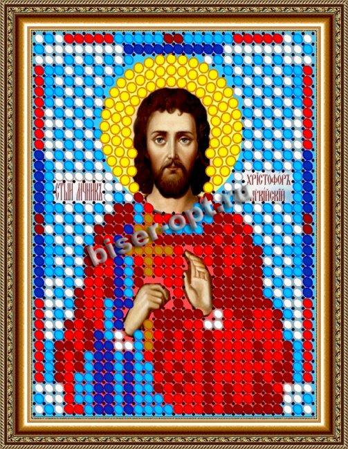 «Светлица» набор для вышивания бисером 8812Л «Св. Христофор» бисер Чехия 6*7,5см (1шт) цвет:8812Л