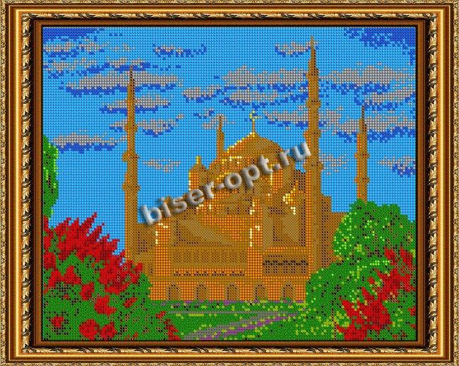 «Светлица» набор для вышивания бисером №513П «Чеченская мечеть» бисер Чехия 30*24см (1шт) цвет:513П