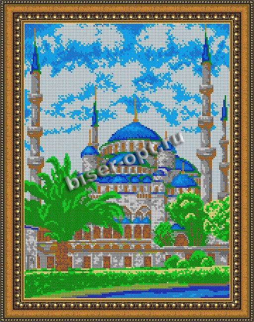 «Светлица» рисунок на ткани для вышивания бисером К-512П «Мечеть сердце Чечни» 30*38см (1шт) цвет:К-512П