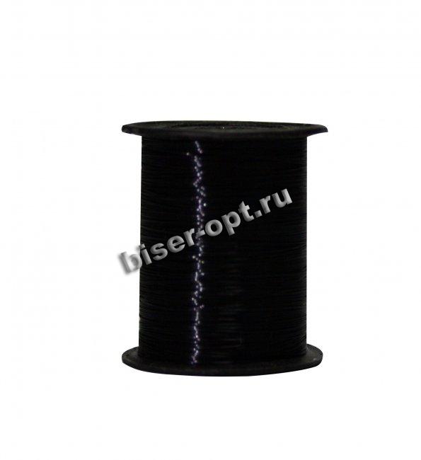 Леска для бисероплетения d 0,25мм на катушке (1кат*100м) цвет:черный