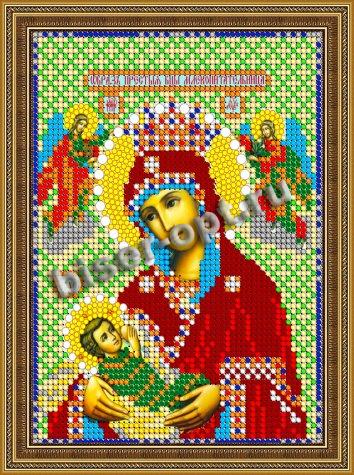 «Диамант» схема с клеевым покрытием для алмазной вышивки ДМ-394 «Прсв. Богородица Млекопитательница» 14,3*19,3см (1шт) цвет:ДМ-394