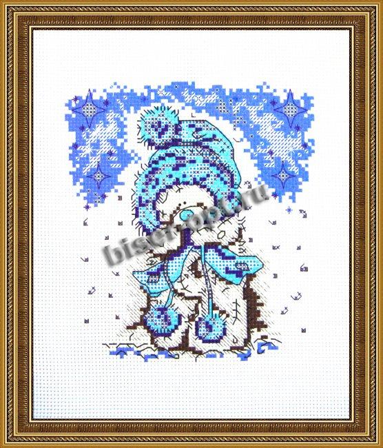 Рисунок на канве для вышивания крестом Д-019 "Мишутка" 20*24 (1шт) цвет:Д-019