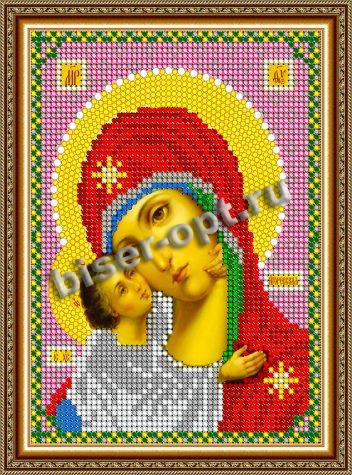 «Светлица» рисунок на ткани для вышивания бисером 345М «Прсв.Богородица Игоревская» 12*16см (1шт) цвет:345М