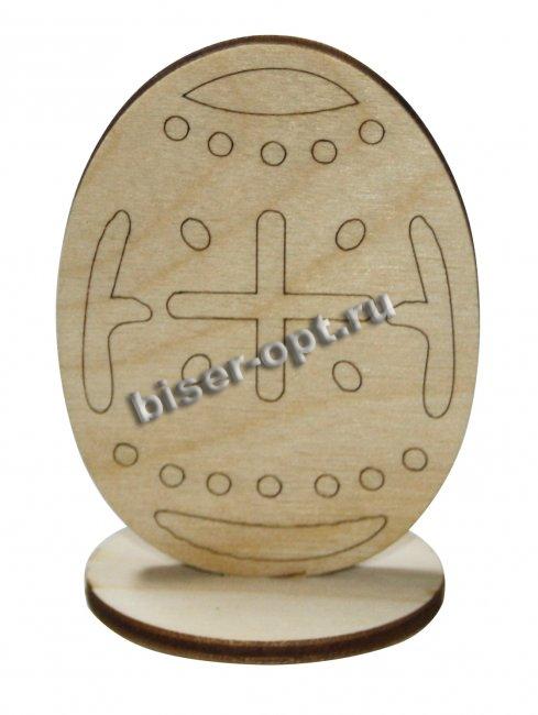 Добрый мастер деревянная заготовка для декупажа №11634 "Яйцо на подставке" 4,8*7см (1шт) цвет:дерево