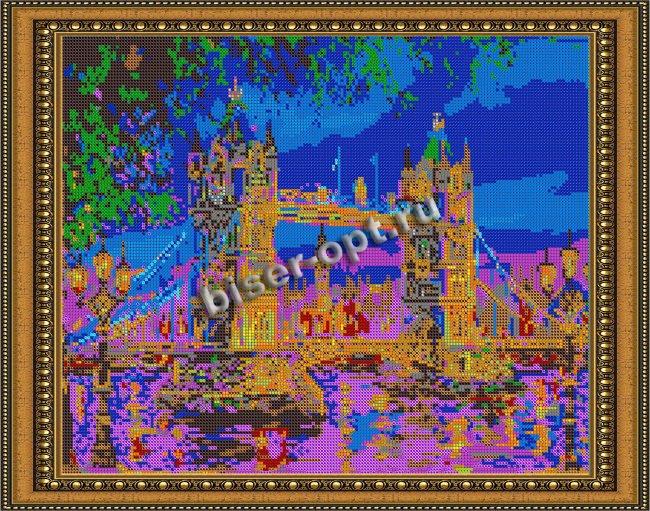 «Светлица» набор для вышивания бисером №572П «Лондон. Тауэрский мост» бисер Чехия 38*30см (1шт) цвет:572П