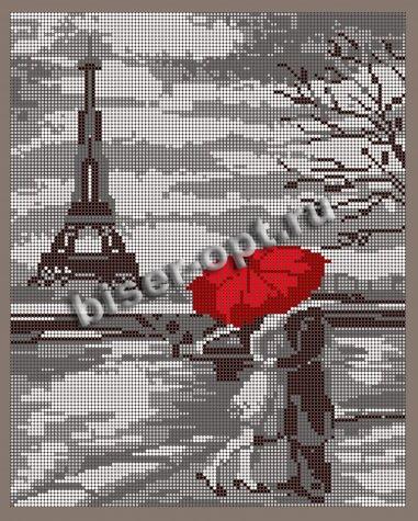 «Светлица» рисунок на ткани для вышивания бисером К-563П «Парижская набережная» 24*30см (1шт) цвет:К-563П
