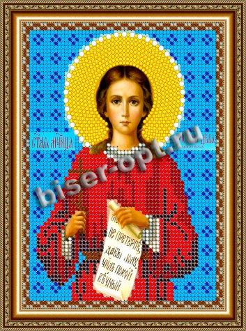 «Светлица» рисунок на ткани для вышивания бисером 724М «Св. Кристина» 12*16см (1шт) цвет:724М