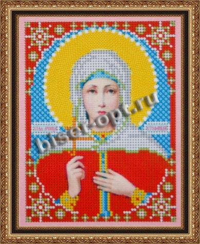 «Светлица» рисунок на ткани для вышивания бисером 693 «Св. Стефанида» 19*24см (1шт) цвет:693