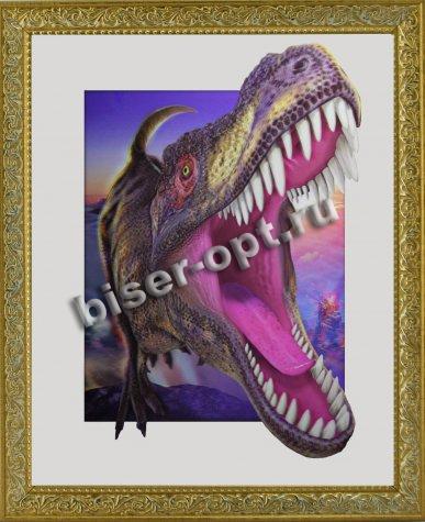 Картина 5D «Тиранозавр» 38*38см (1шт) цвет:12548