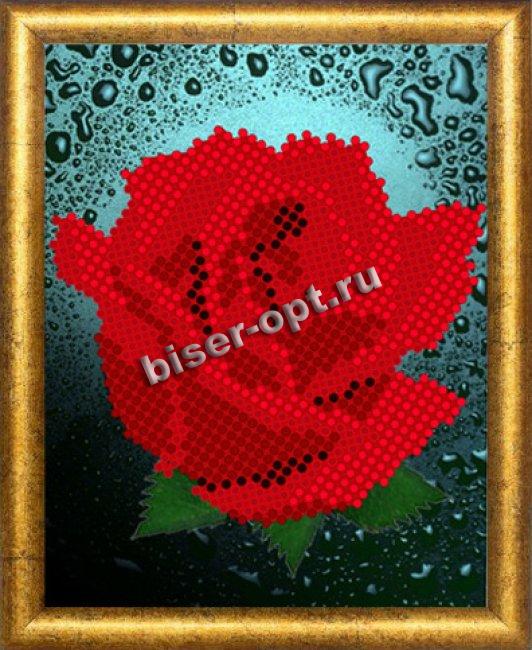 «Диамант» набор со стразами ДВ-009 «Роза» 10*13см (1шт) цвет:ДВ-009
