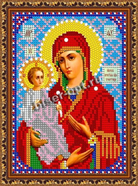 «Диамант» набор со стразами ДМ-406 «Прсв. Богородица Троеручица» 14,3*19,3см (1шт) цвет:ДМ-406