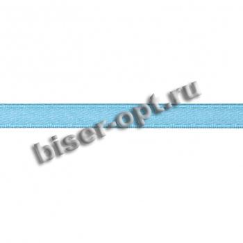 Лента атласная  6мм (1кат*30ярд) цвет:С297-голубой