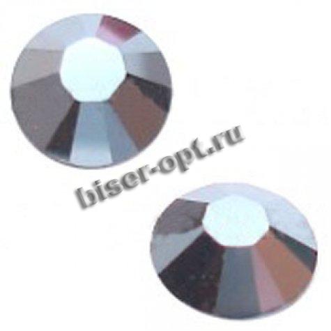 Стразы 2038 SS 8 Silver-Foiled Hotfix (10шт) цвет:280HEM-Jet Hematite