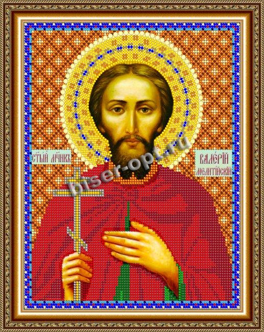 «Светлица» рисунок на ткани для вышивания бисером 781 «Св. Валерий» 19*24см (1шт) цвет:781