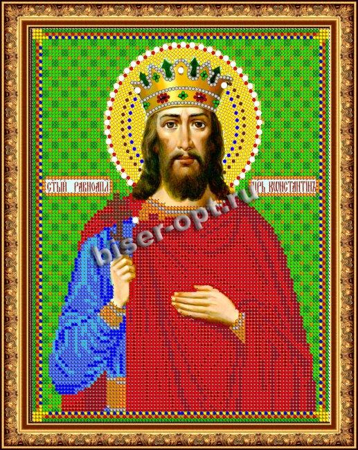 «Светлица» рисунок на ткани для вышивания бисером 773 «Св. Константин» 19*24см (1шт) цвет:773