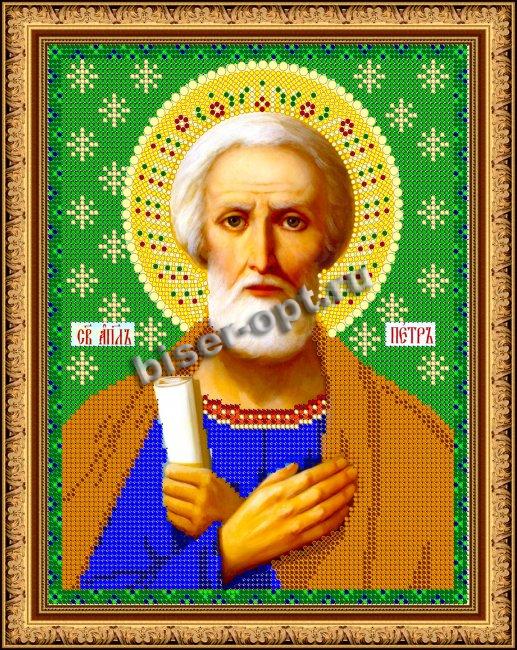 «Светлица» рисунок на ткани для вышивания бисером 774 «Св. Пётр» 19*24см (1шт) цвет:774