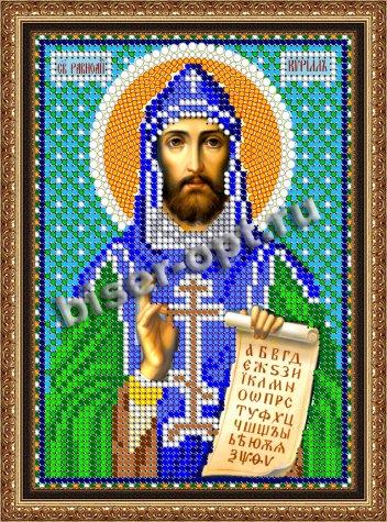 «Светлица» рисунок на ткани для вышивания бисером 772М «Св. Кирилл» 12*16см (1шт) цвет:772М