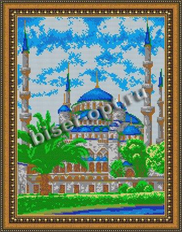 «Диамант» набор со стразами в подарочной фанерной упаковке ДК-512П «Мечеть сердце Чечни» 38*48см (1шт) цвет:ДК-512П