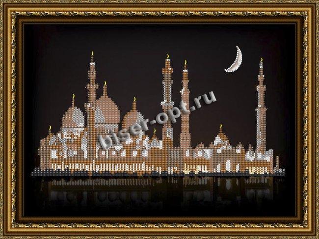 «Светлица» рисунок на ткани для вышивания бисером К-068 «Мечеть» 38*22,6см (1шт) цвет:К-068