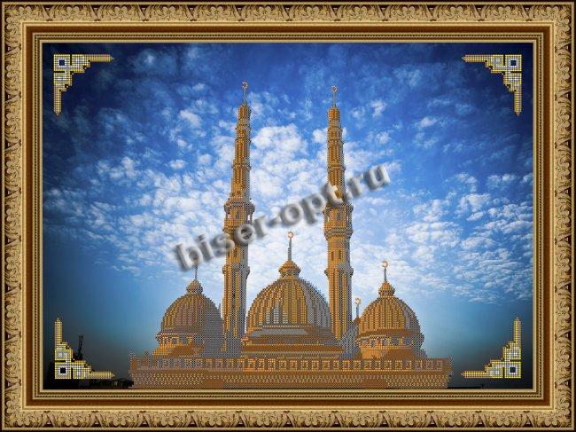 «Светлица» рисунок на ткани для вышивания бисером К-064 «Мечеть» 55,8*39,2см (1шт) цвет:К-064